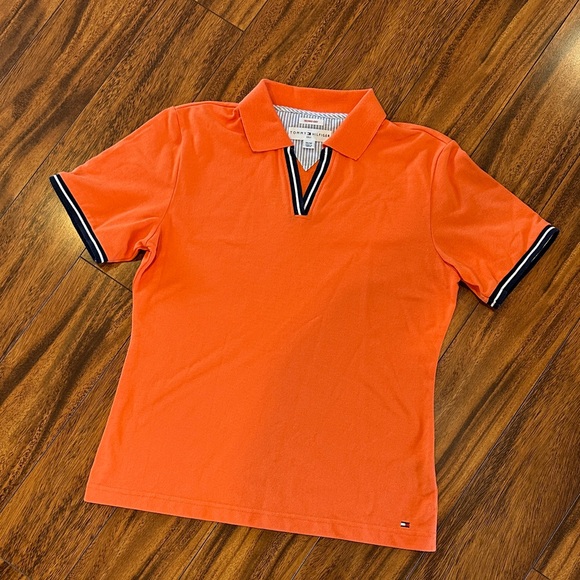 Tommy Hilfiger Tops - Tommy Hilfiger Vibrant Orange Polo